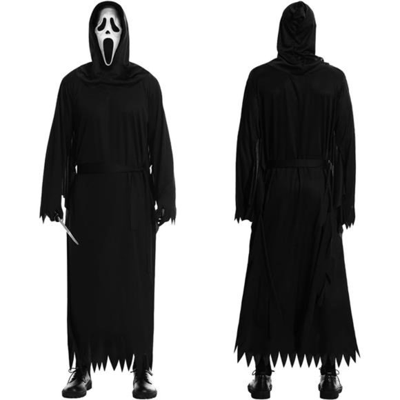 Accessories Scream Costume With Mask Knife And Gloves Adults Ghost